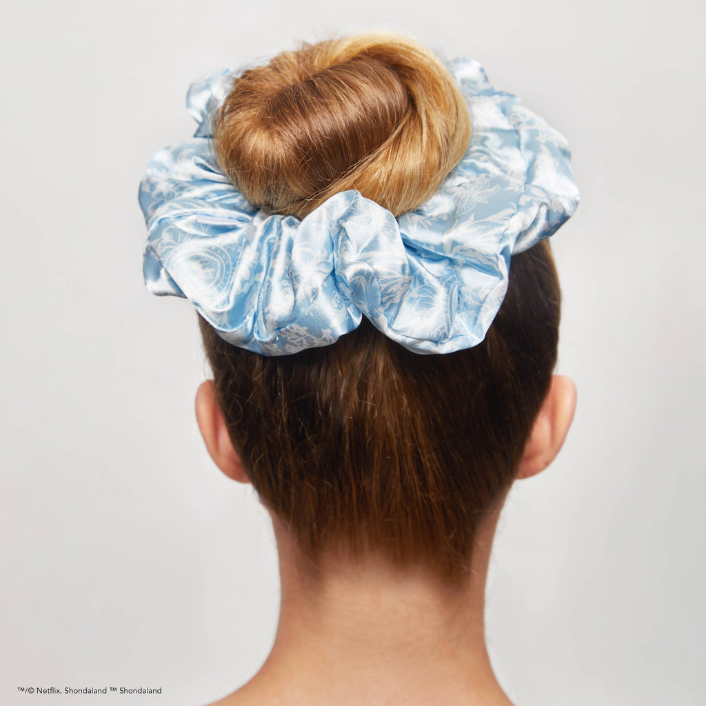 Kitsch x Bridgerton Satin Pillow Scrunchies / Toile De Blue *Final Sale*