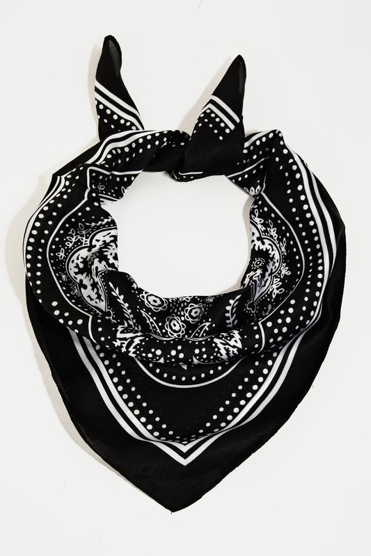 Floral Bandana in Black *Final Sale*