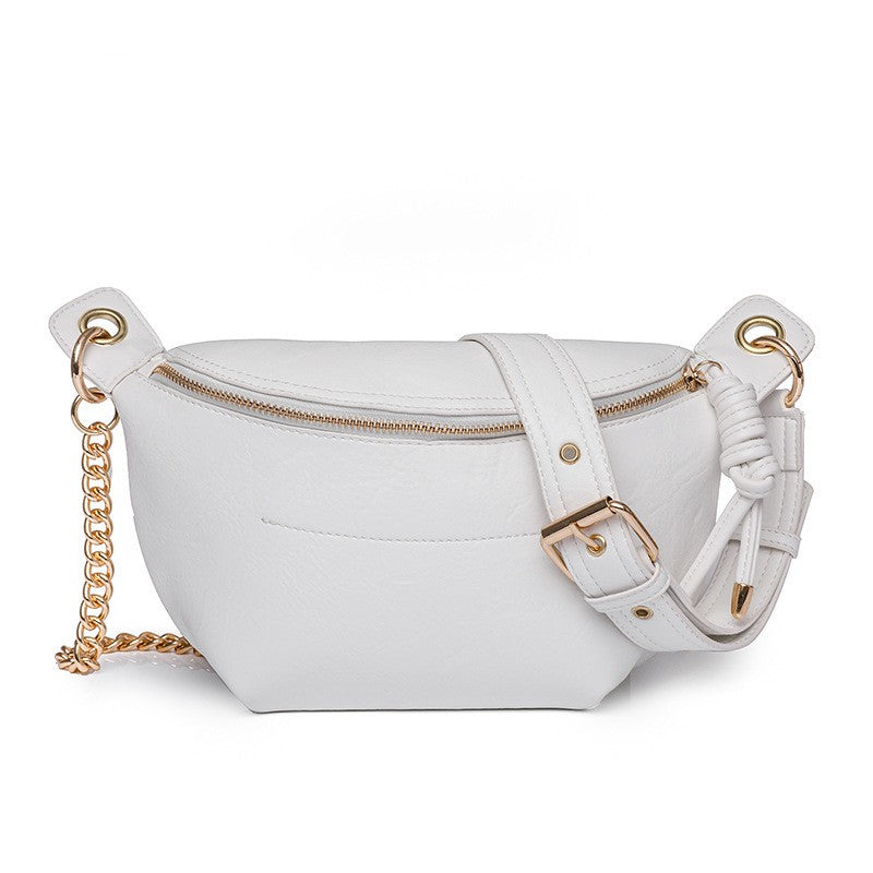 Luxe Convertible Sling Belt Bum Bag in White *Final Sale*