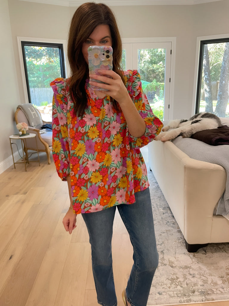 Mums the Word Floral Top