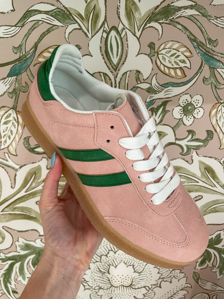 Christi Sneakers in Pink/Green