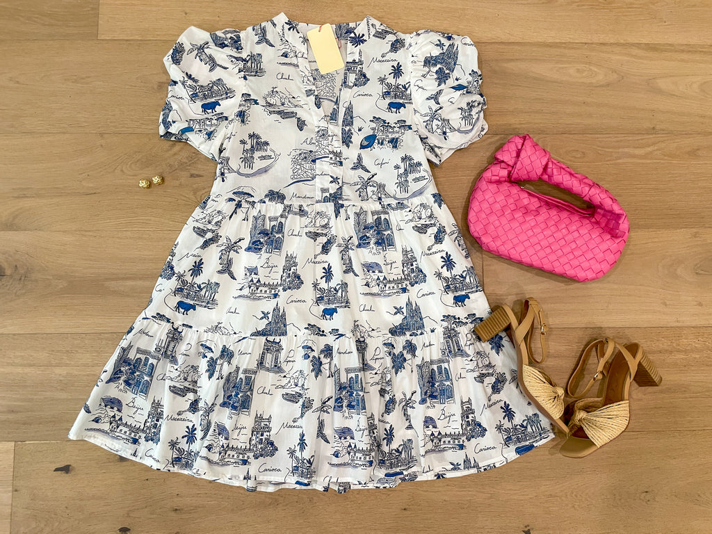 Spotted in Santorini Dress