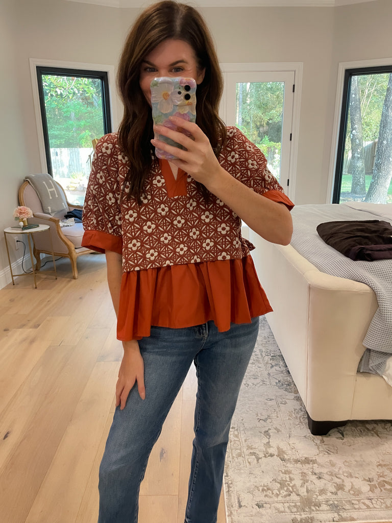 Autumn Mosaic Top