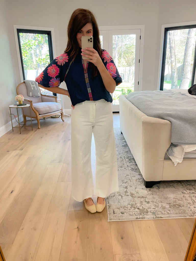 Common Ground Wide Leg Jeans in White
