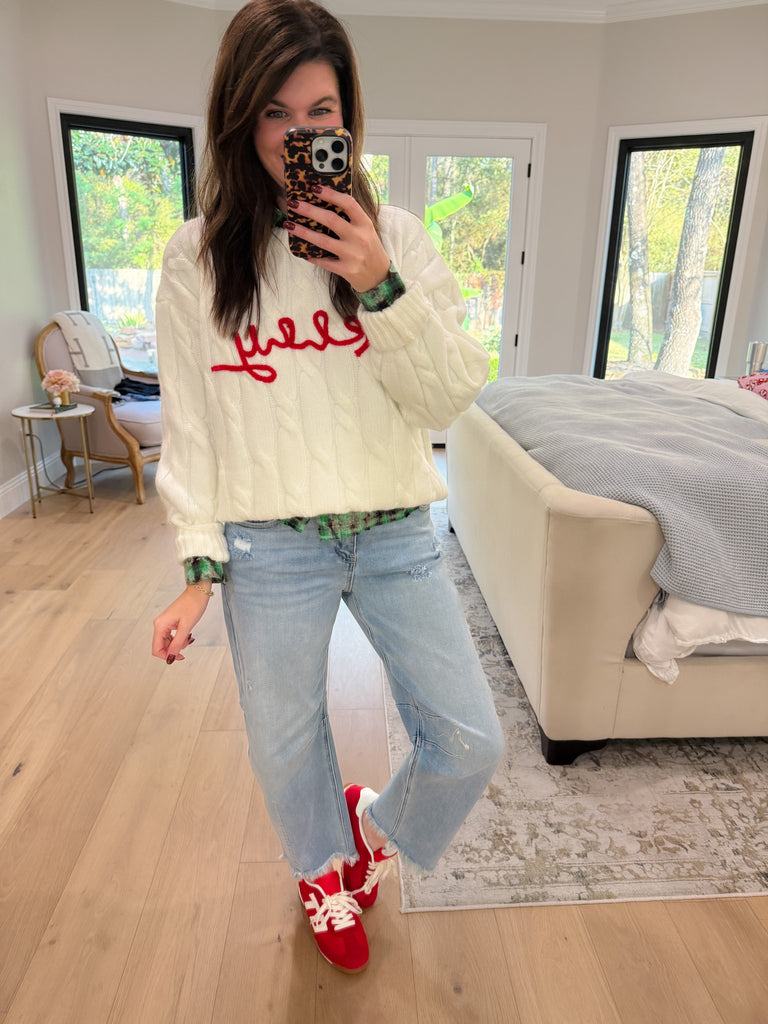 Merry Cable Knit Sweater