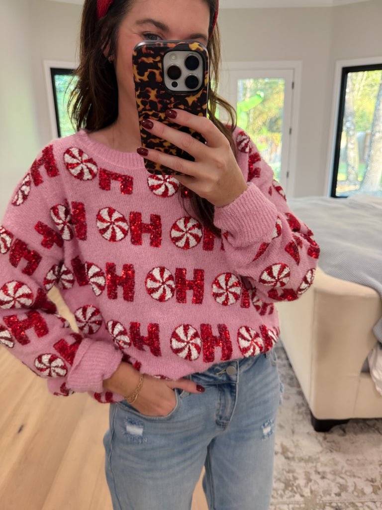 Peppermint Party Sweater