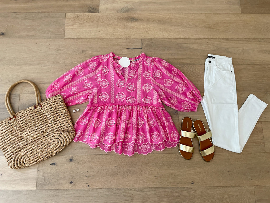 SALE! Take Me to Turks Top in Hot Pink *Final Sale*