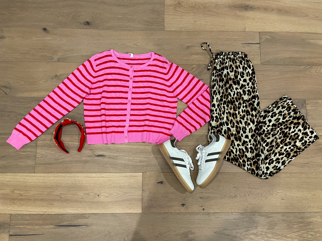 Bold Moves Wide Leg Leopard Pants