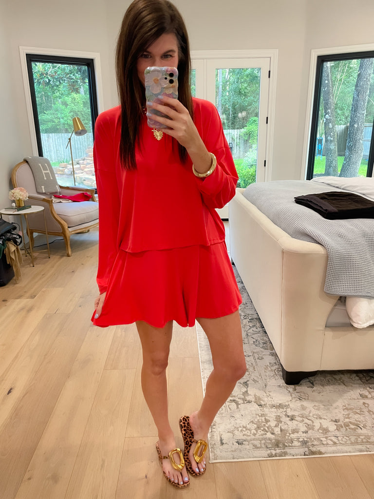 Weekend Drift Set in Coral