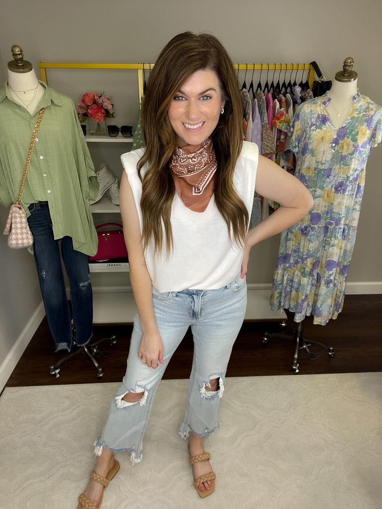 Floral Bandana in Rust *Final Sale*