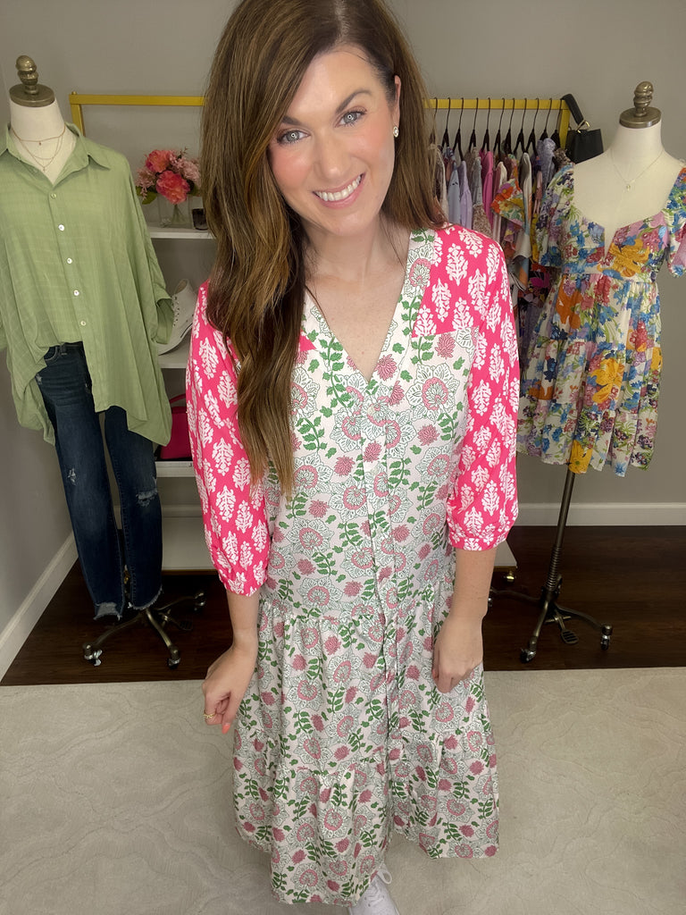 Best Dressed at Brunch Midi Dress