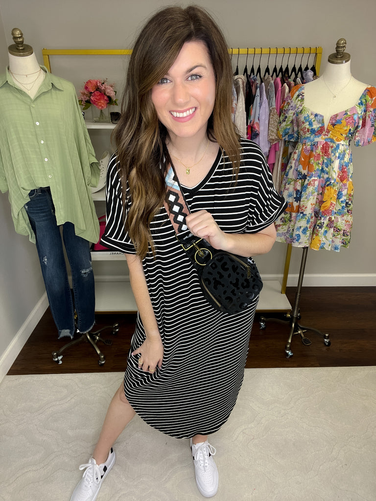 The Savanna Sling Bag in Tonal Leopard *Final Sale*