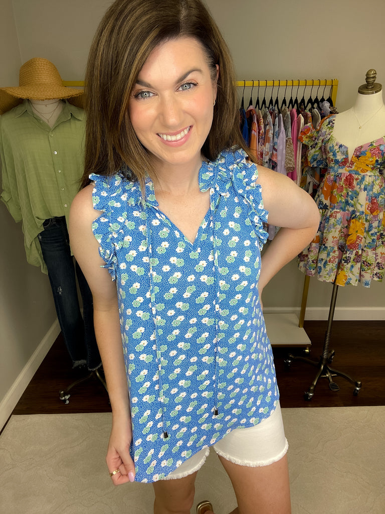 Truth Be Told Tank in Blue