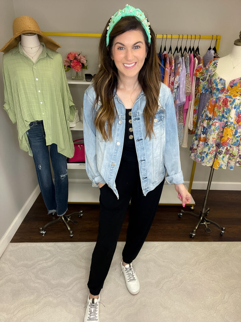 *BELLES & DOORBUSTER* Los Feliz Jumpsuit in Black *Final Sale*