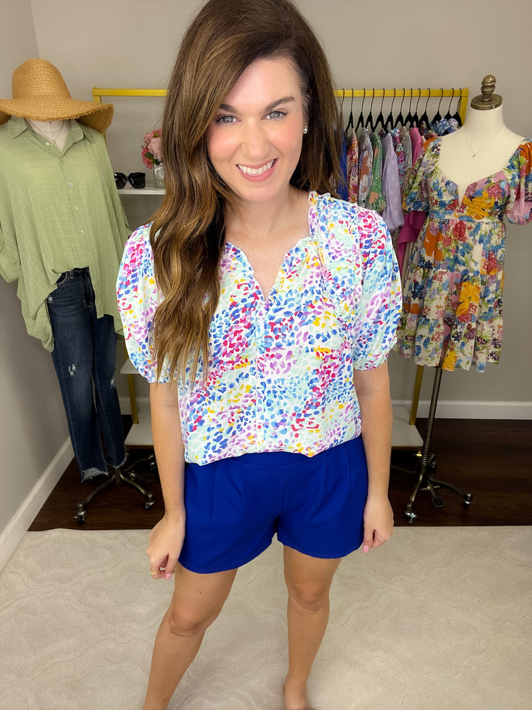 Ideal Moment Shorts in Cobalt