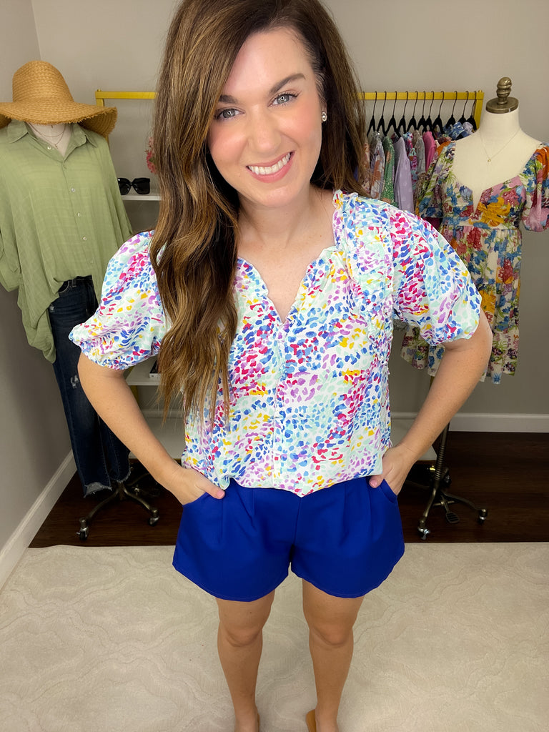 Ideal Moment Shorts in Cobalt