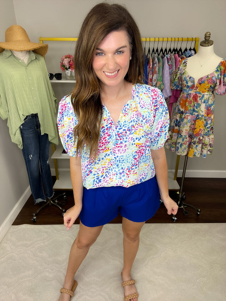 Ideal Moment Shorts in Cobalt