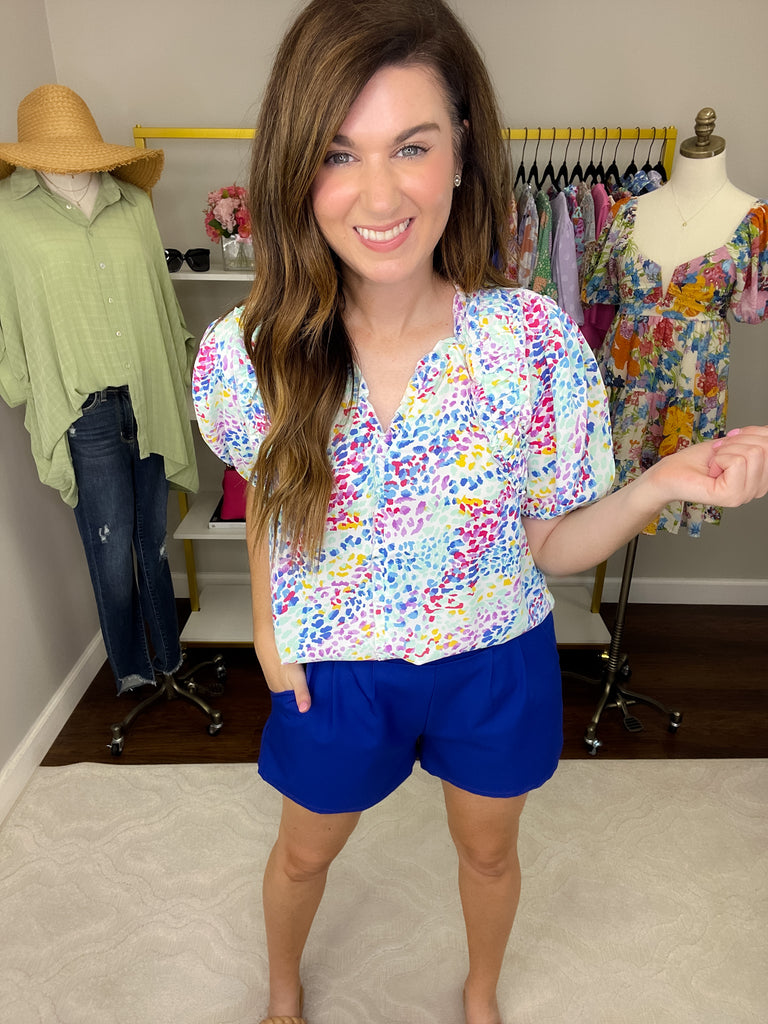 Ideal Moment Shorts in Cobalt