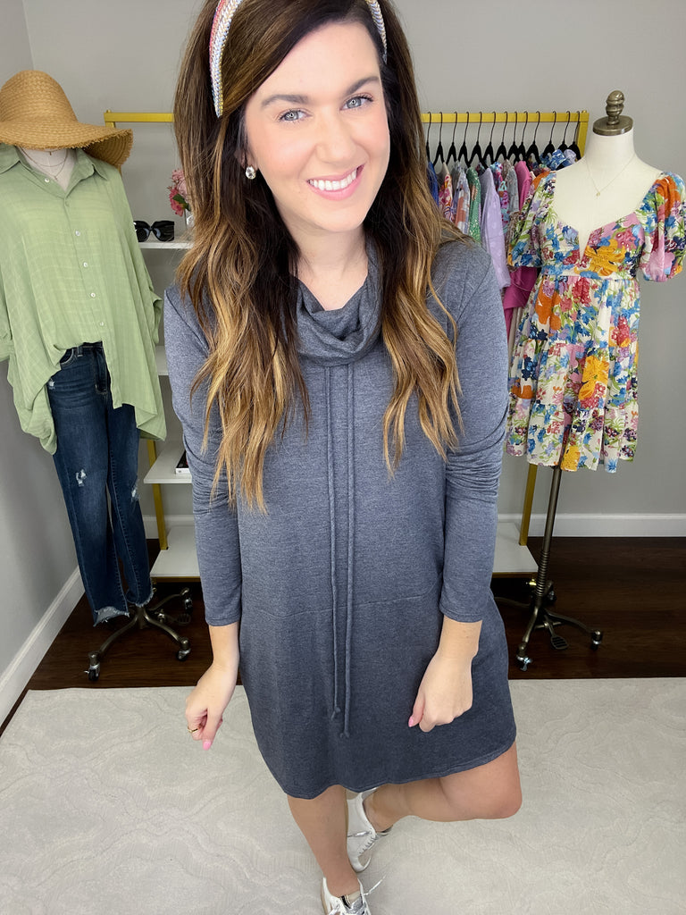 SALE! Perfect Balance Dress in Navy *Final Sale*