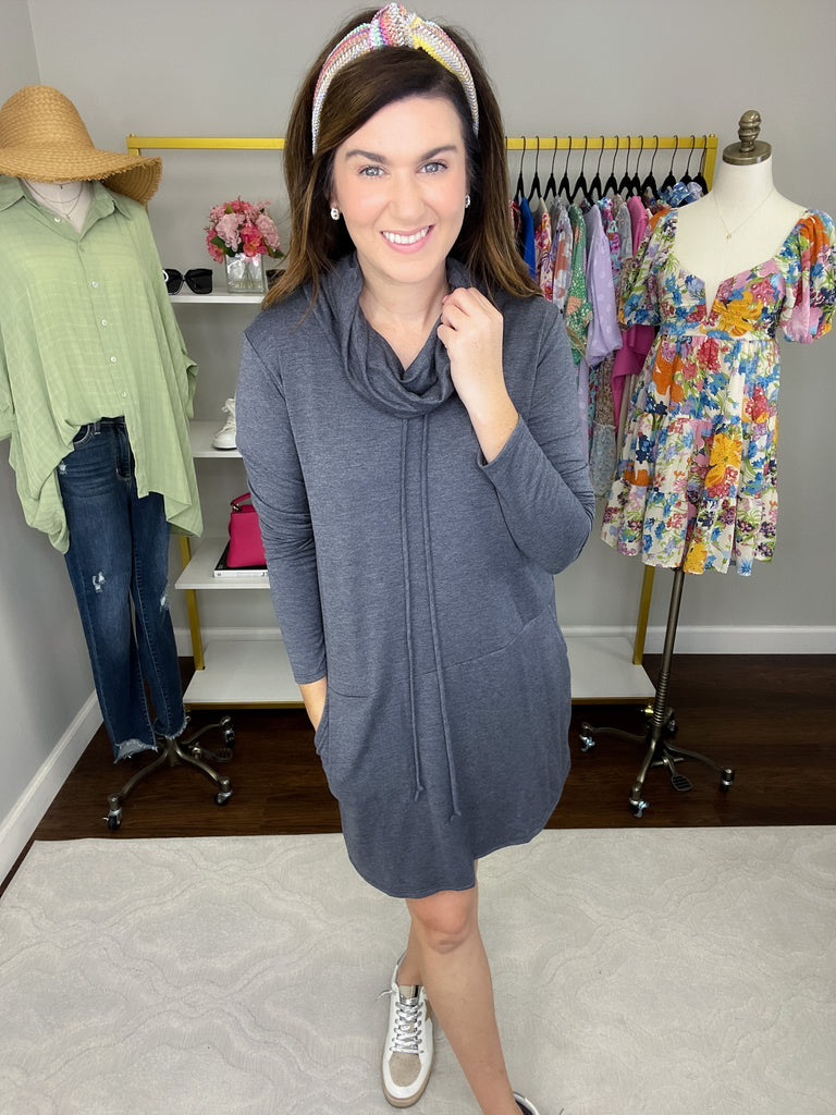 SALE! Perfect Balance Dress in Navy *Final Sale*