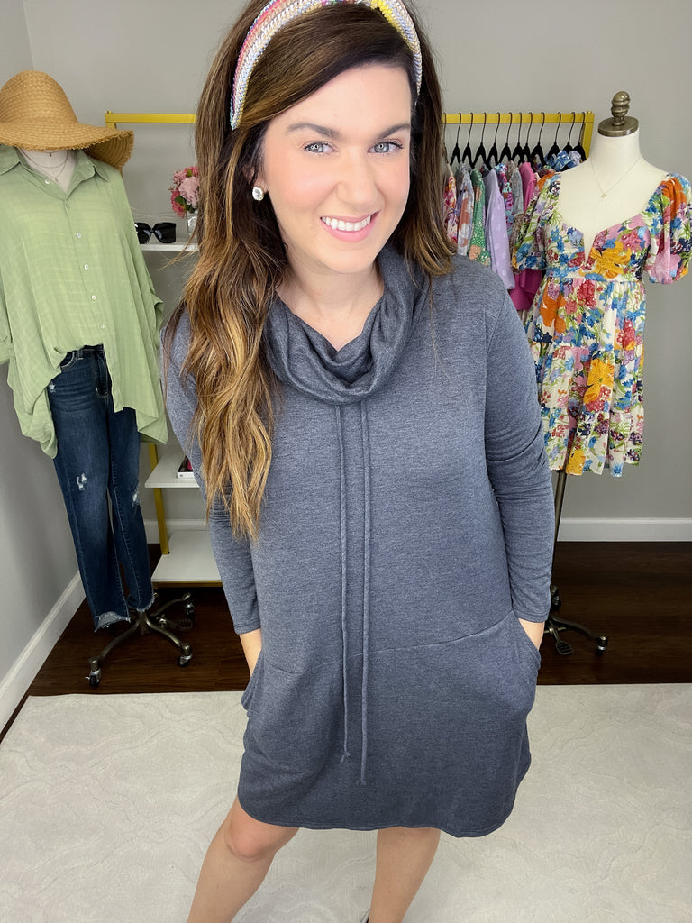 SALE! Perfect Balance Dress in Navy *Final Sale*