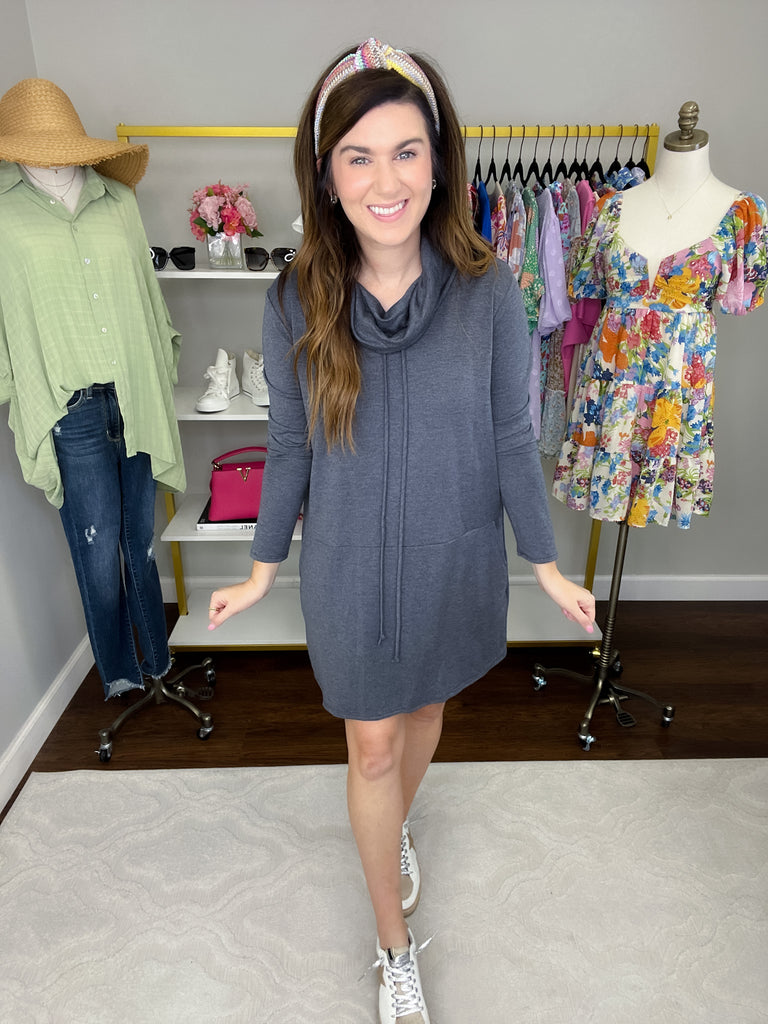 SALE! Perfect Balance Dress in Navy *Final Sale*
