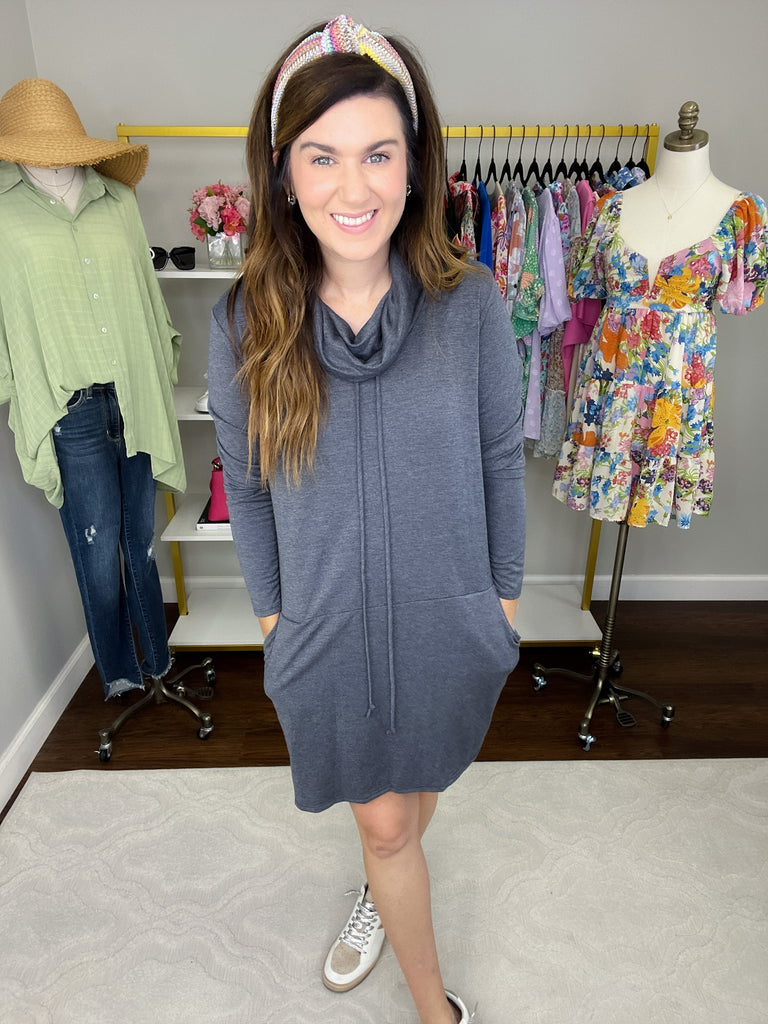 SALE! Perfect Balance Dress in Navy *Final Sale*