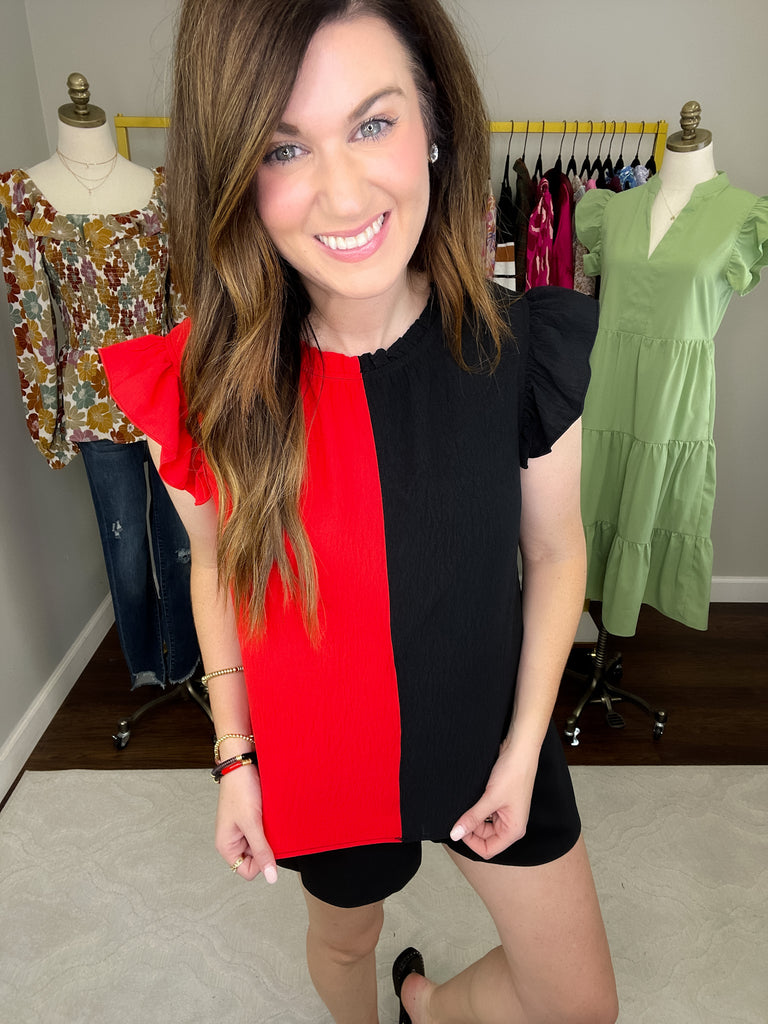 SALE! Victory Bells Color Block Top *Final Sale*
