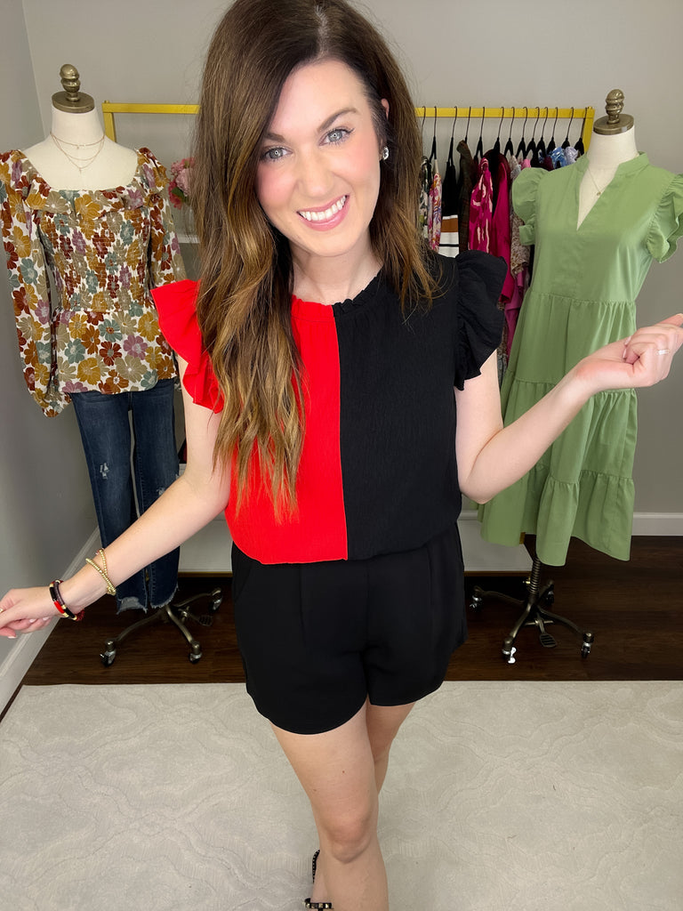 SALE! Victory Bells Color Block Top *Final Sale*