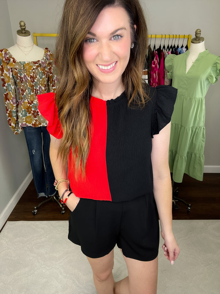 SALE! Victory Bells Color Block Top *Final Sale*