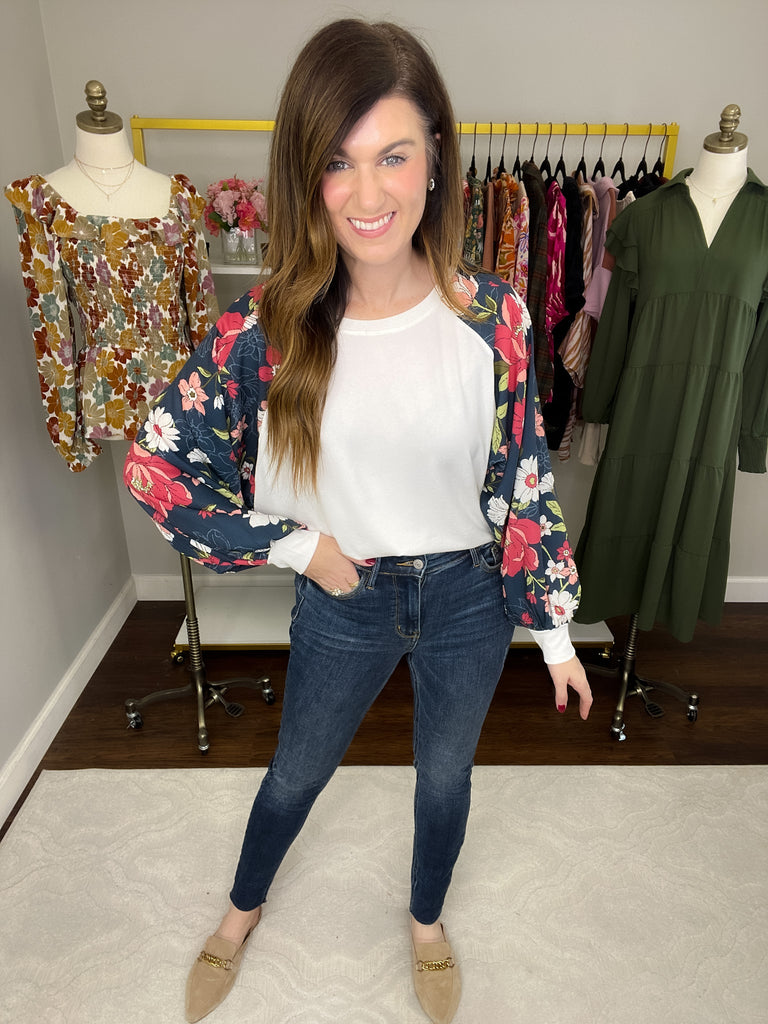 Judy Blue Lydia Mid Rise Vintage Raw Hem Skinny Jeans