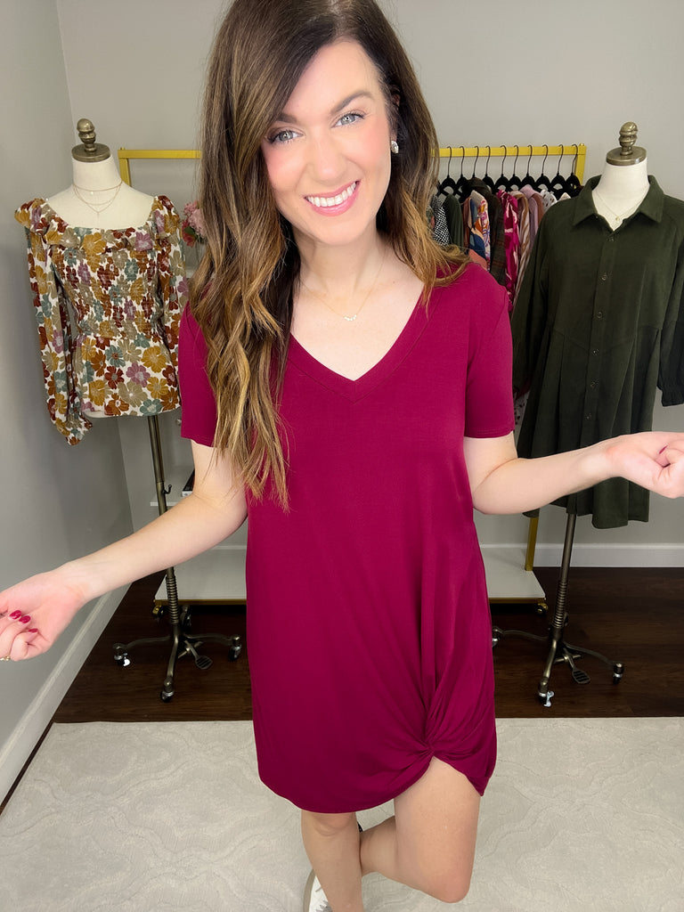 SALE! With a Twist Dress in Multiple Colors *Final Sale*
