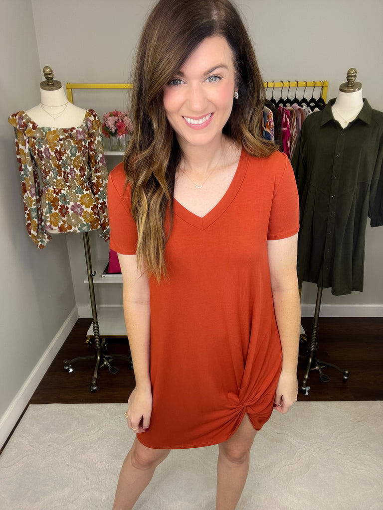 SALE! With a Twist Dress in Multiple Colors *Final Sale*