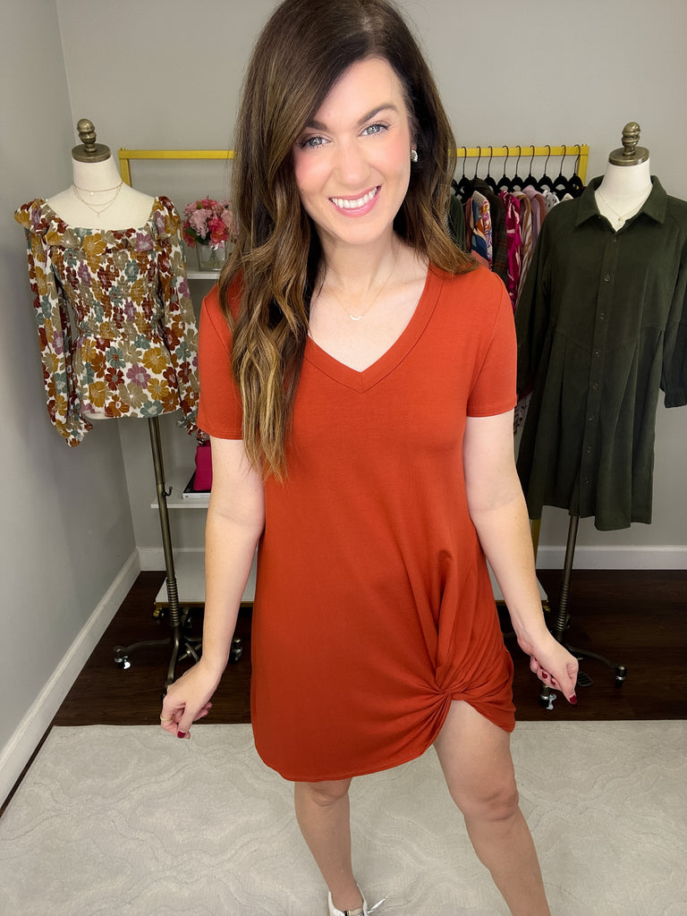 SALE! With a Twist Dress in Multiple Colors *Final Sale*