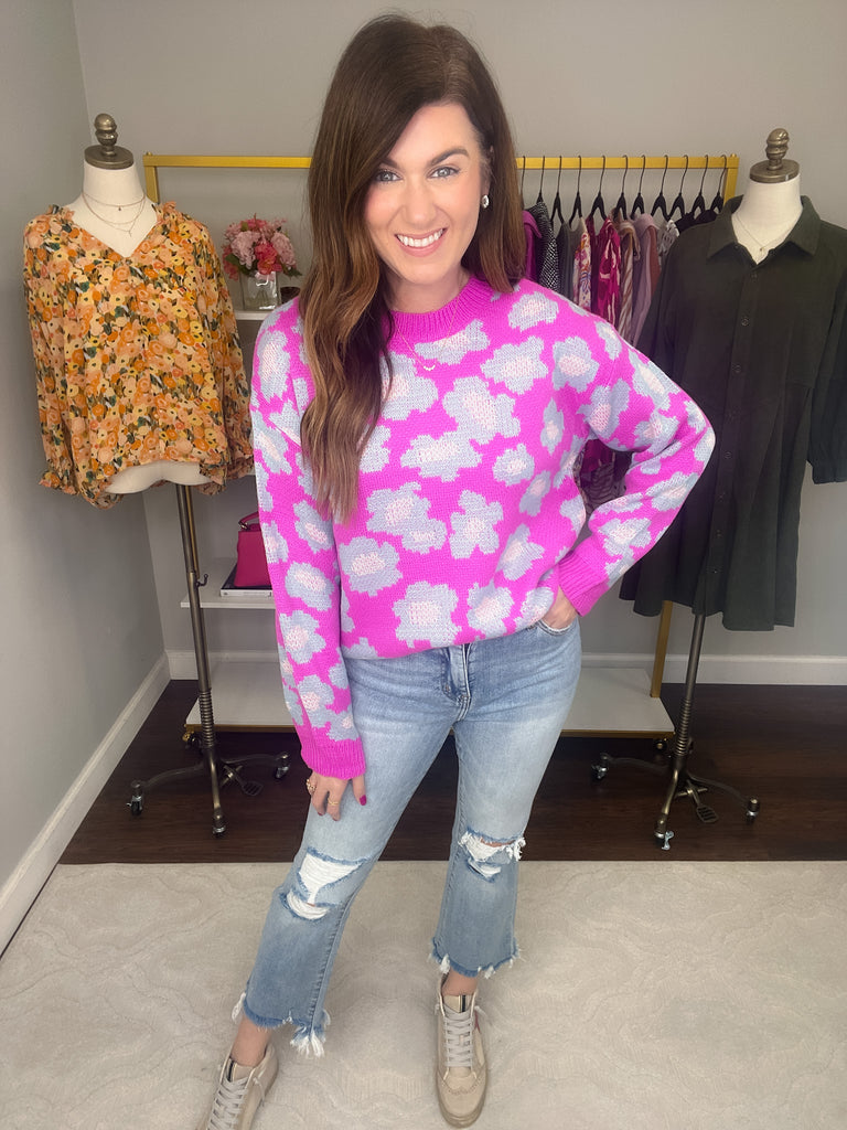 Lovervet Frankie Distressed Cropped Flare Jeans