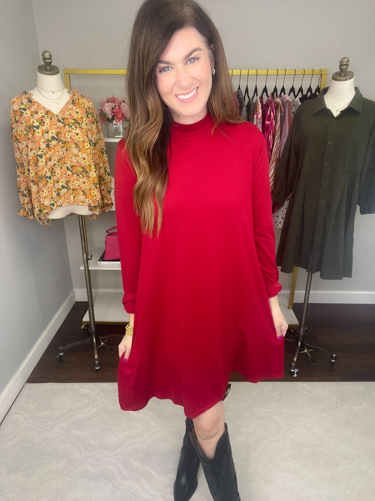 *BELLES & DOORBUSTER* Orla Dress in Burgundy *Final Sale*