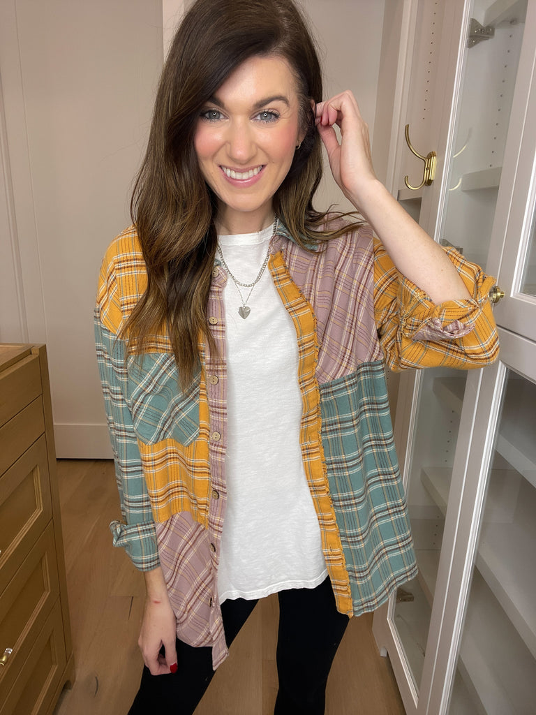 SALE! When in Doubt Plaid Button Down *Final Sale*