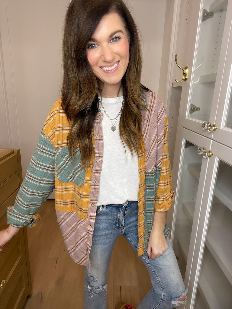 SALE! When in Doubt Plaid Button Down *Final Sale*