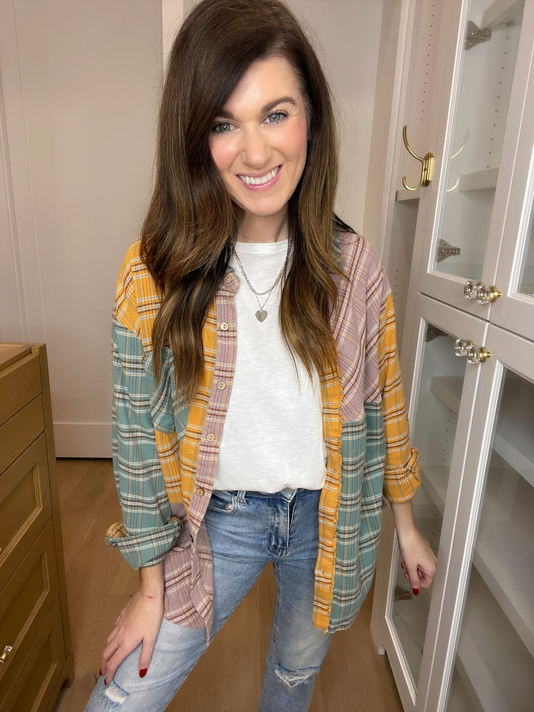 SALE! When in Doubt Plaid Button Down *Final Sale*