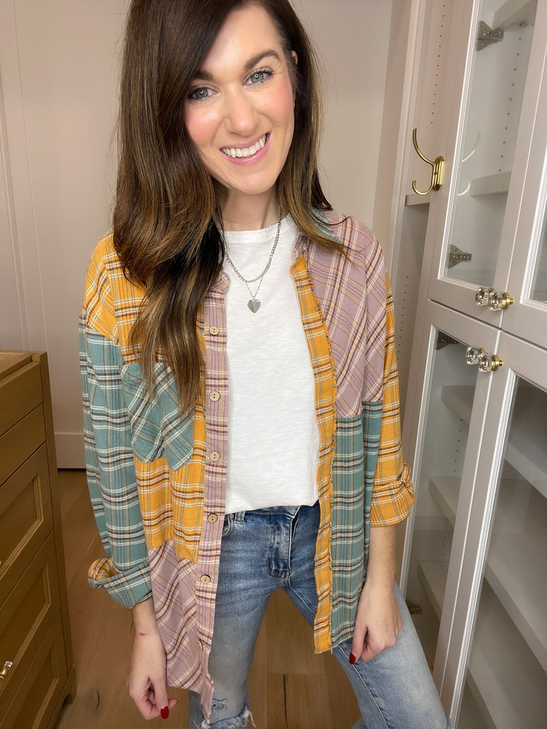 SALE! When in Doubt Plaid Button Down *Final Sale*