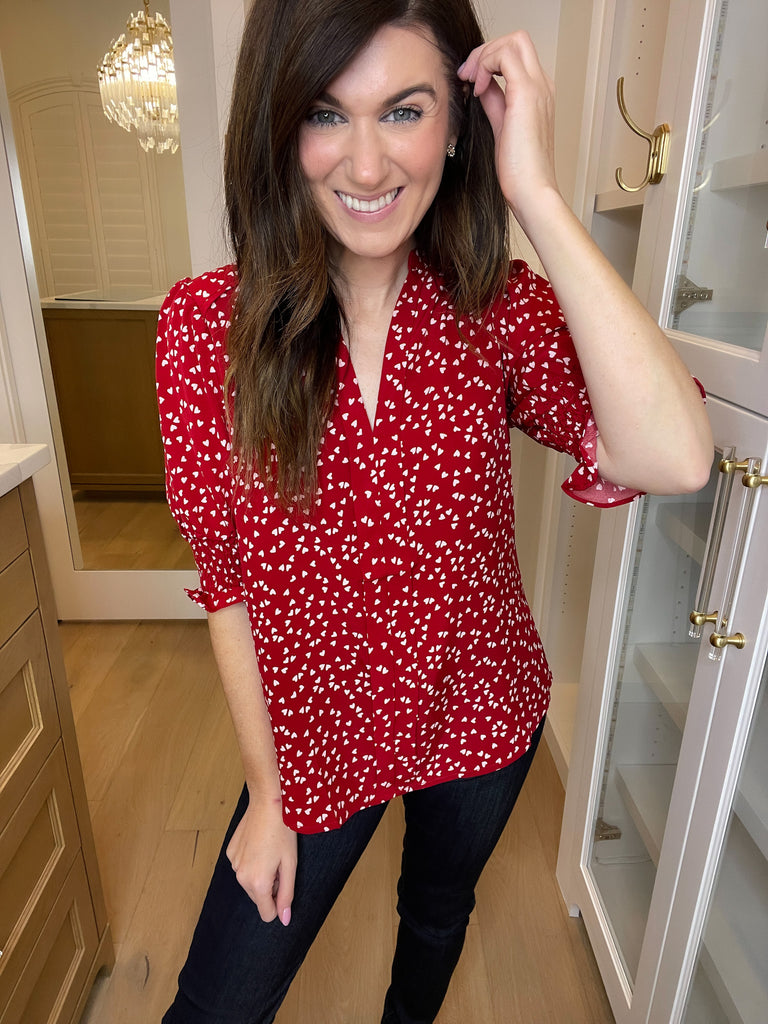 Heart's Desire Puff Sleeve Top