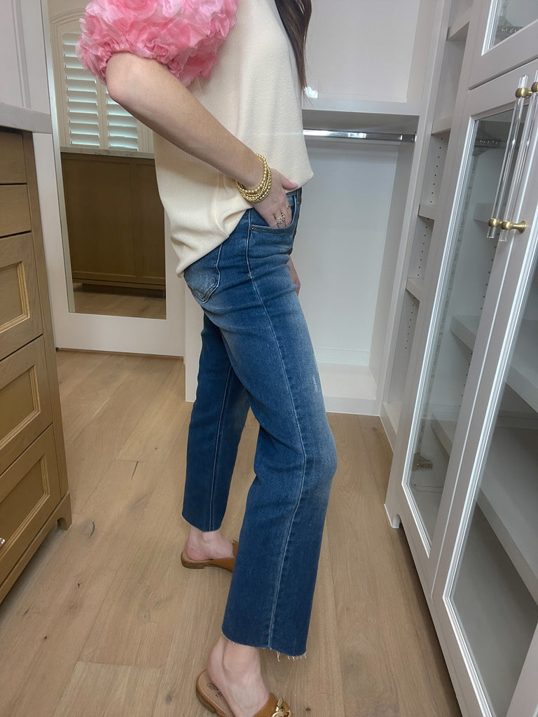 Risen Nova Button Fly Straight Leg Jeans