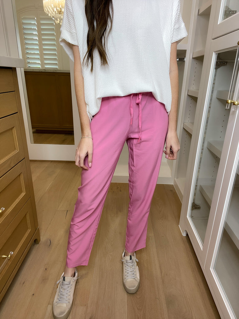 Mono B Zen Mode Joggers in Pink