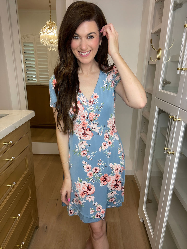 *BELLES & DOORBUSTER* You and Me Faux Wrap Dress *Final Sale*