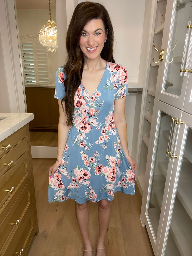 *BELLES & DOORBUSTER* You and Me Faux Wrap Dress *Final Sale*