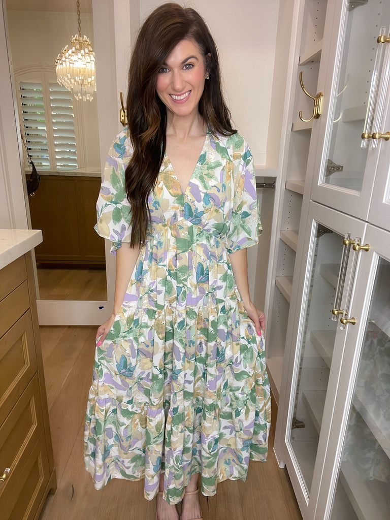 Floral Blush Maxi Dress