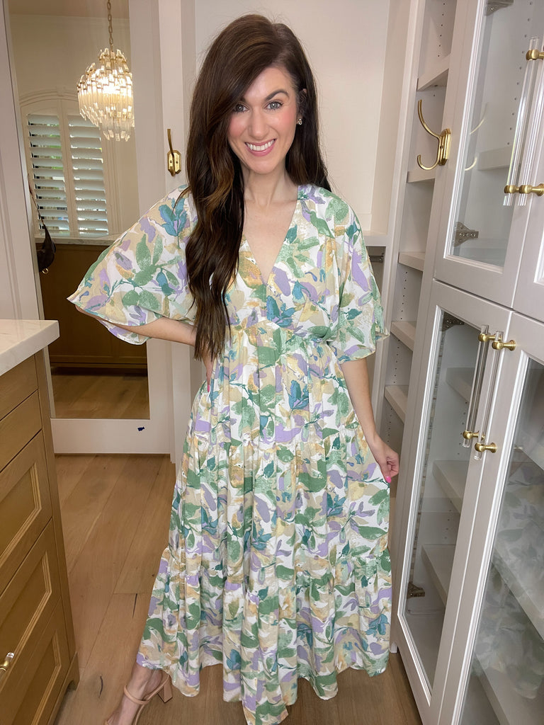 Floral Blush Maxi Dress