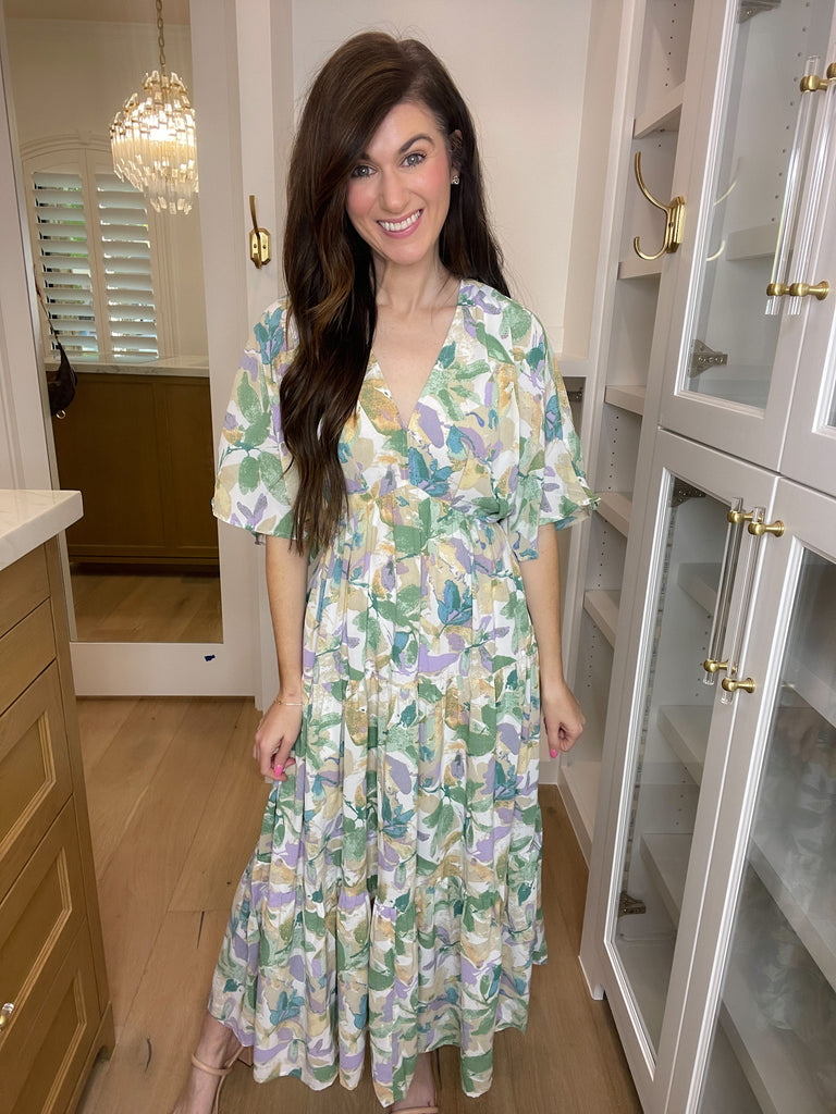 Floral Blush Maxi Dress