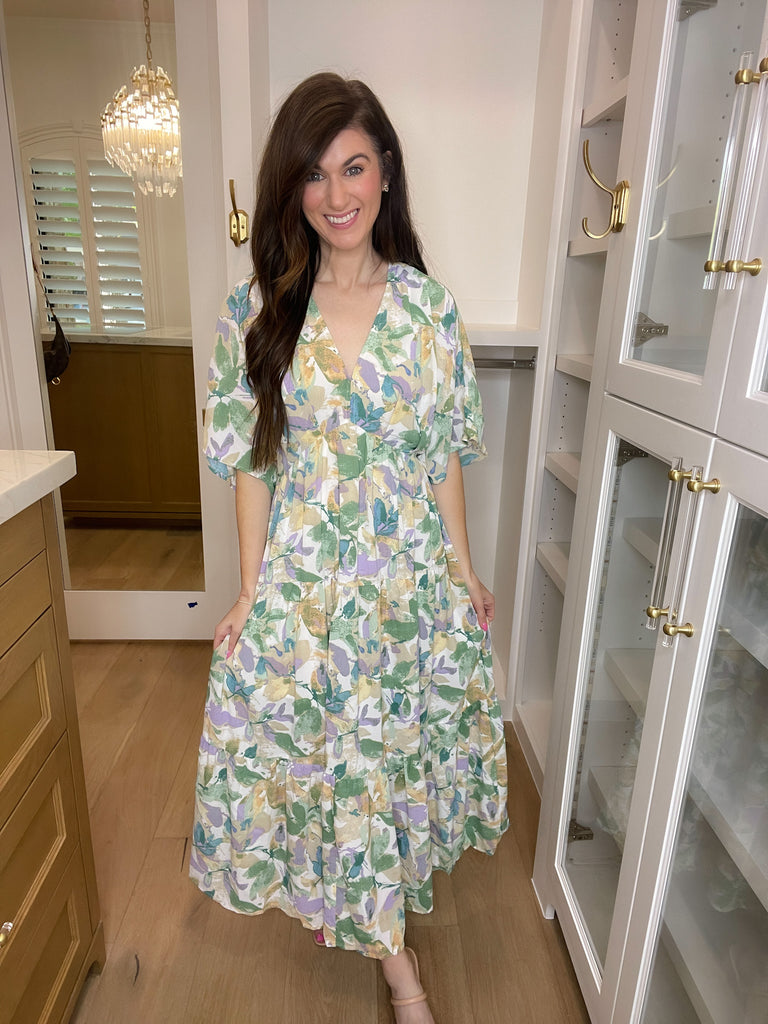 Floral Blush Maxi Dress