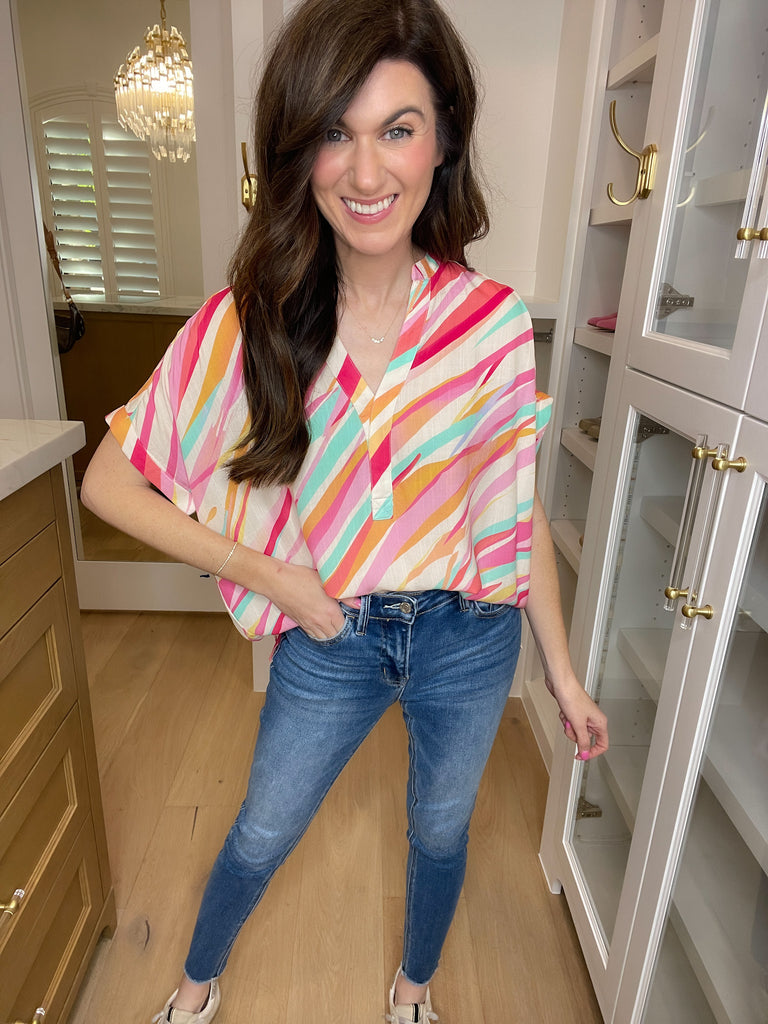 SALE! Fun Side Top in Pink *Final Sale*